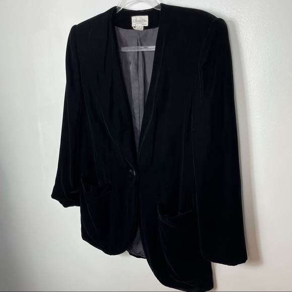Vintage Christian Dior Separates velvet blazer/jacket - Picture 5 of 7